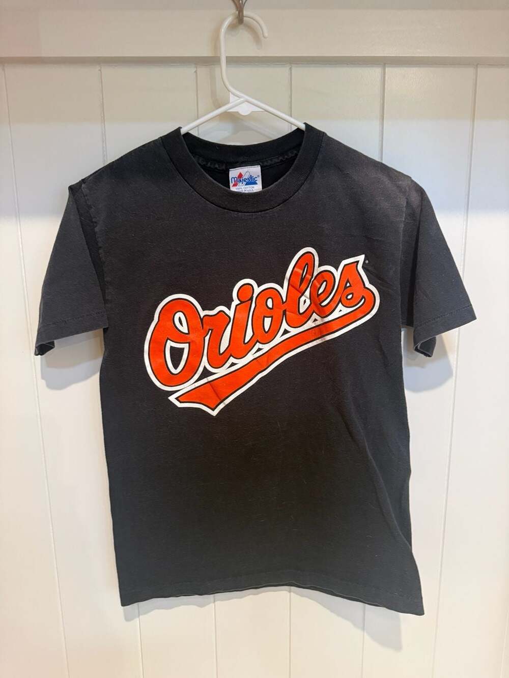 Majestic Baltimore Orioles MLB Vintage Graphic T-Shirt Black